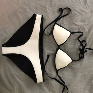 white triangl swimsuit